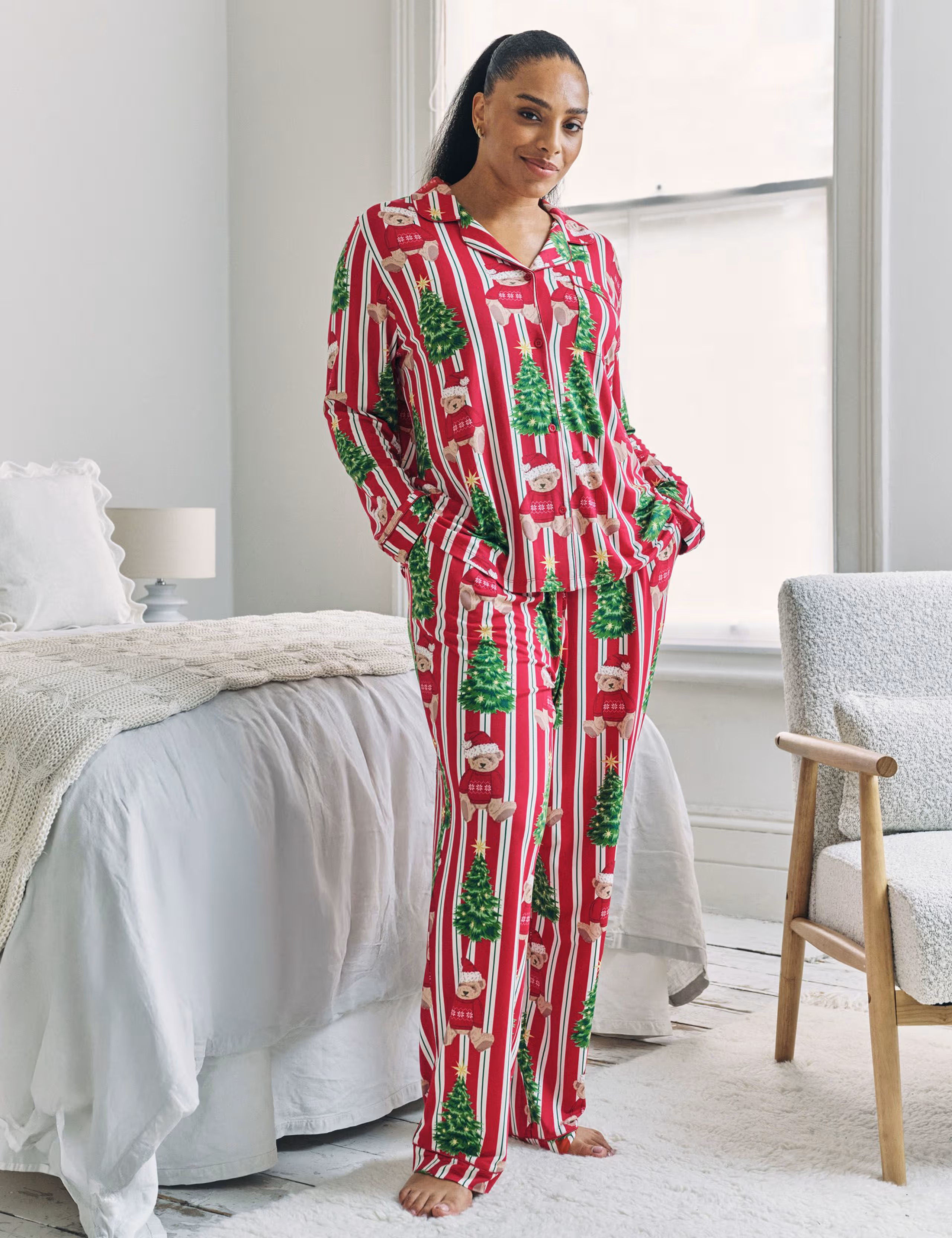 Bear Print Family Christmas Pyjama Set | Marks & Spencer (UK)