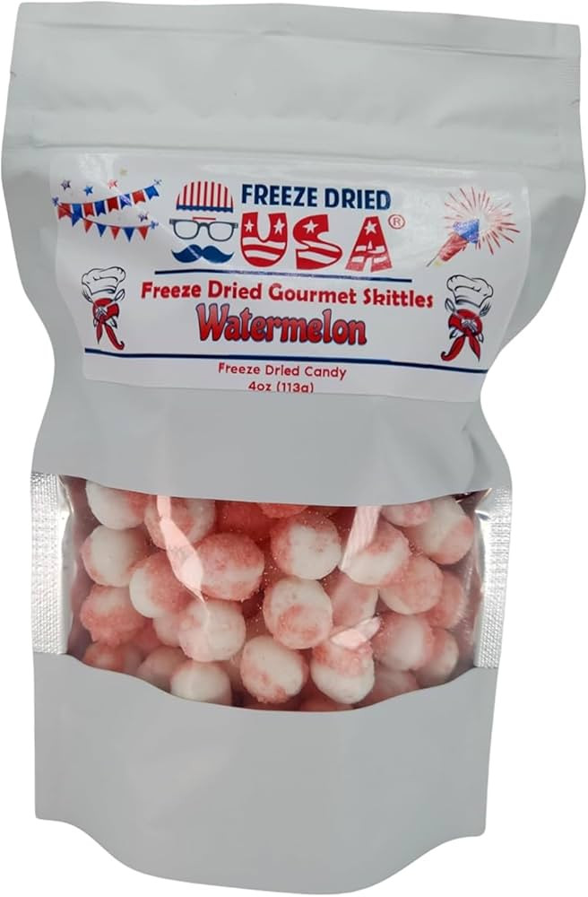 Premium Freeze Dried Skittles - Watermelon Flavor - 4oz - Deliciously Crunchy with Intense Flavor... | Amazon (US)