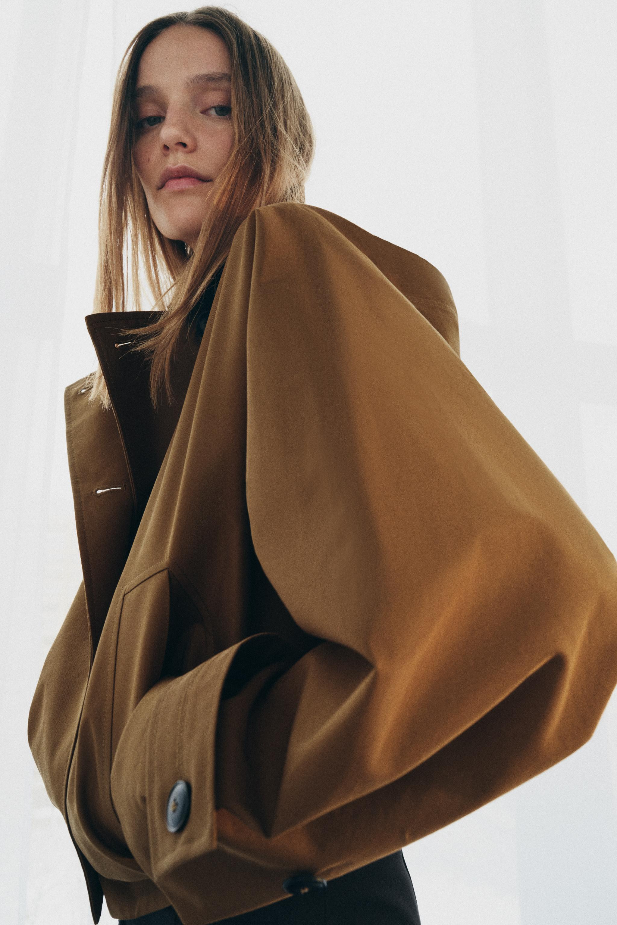 WATER-REPELLENT SHORT TRENCH COAT ZW COLLECTION | Zara UK