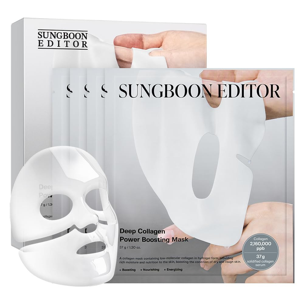 SUNGBOON EDITOR Deep Collagen Overnight mask 37gx4ea | Original Hydrating Collagen Face Mask | Re... | Amazon (US)