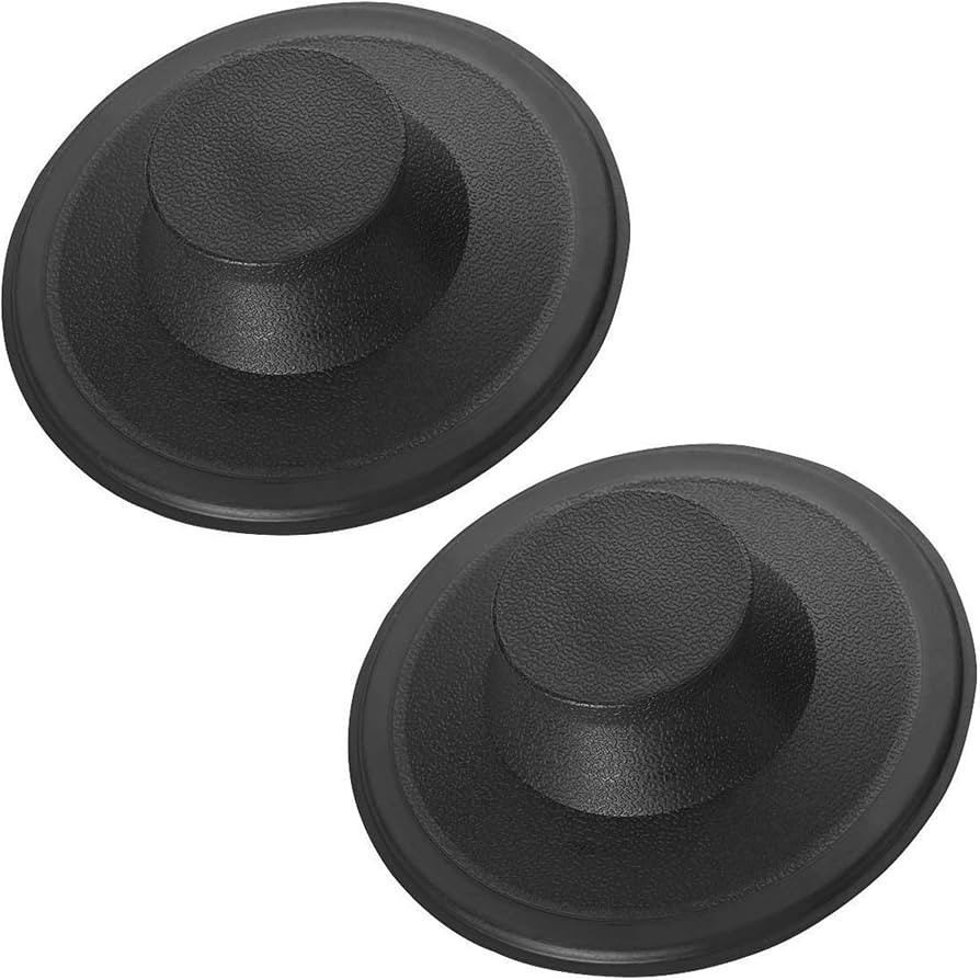 Essential Values Sink Stopper (#STP-PL) - Black Plastic Sink Drain Stopper - Replacement Garbage ... | Amazon (US)