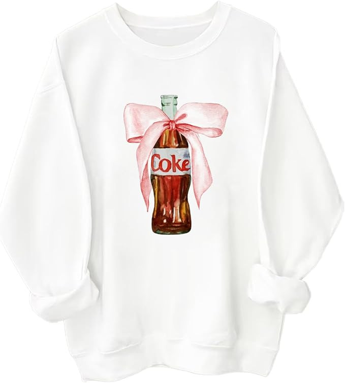 Coke Pink Bow Sweatshirt, I Need A Coke Sweatshirt, Coke Pink Bow Shirt, I Need A Coke Shirt | Amazon (US)