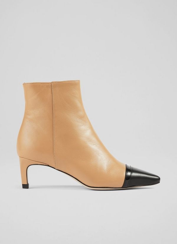 Diana Camel Nappa Leather Ankle Boots | L.K. Bennett (UK)