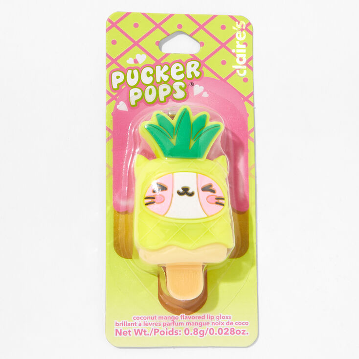 Pucker Pops® Pineapple Critter Lip Gloss - Coconut Mango | Claire's (US)