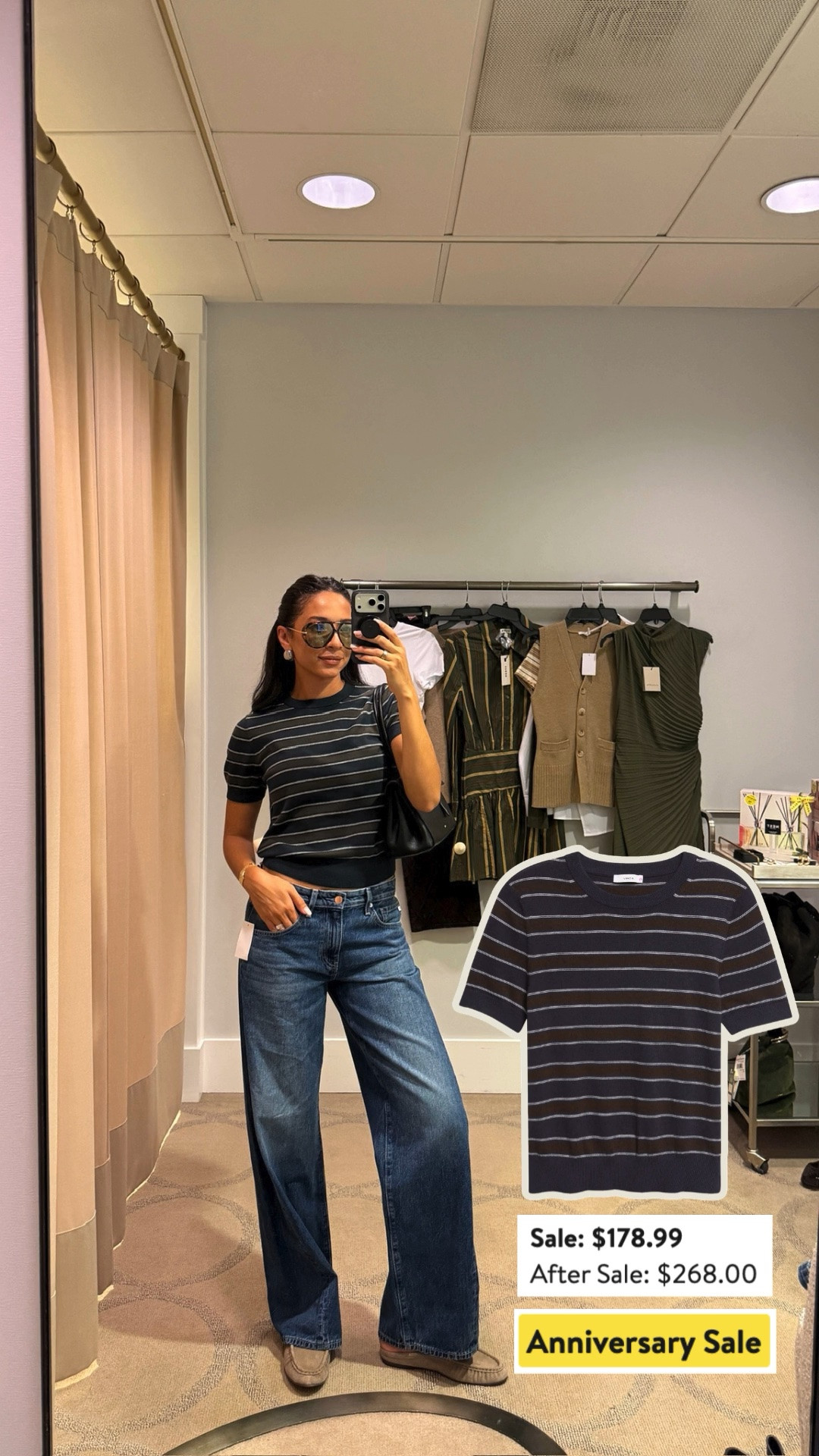 30% OFF & still in stock 🍁🍂 Wearing size S cotton & cashmere blend sweater t-shirt, low rise jeans run big (could size down) 

fall outfit, fall fashion, nsale, nordstrom sale, nordstrom anniversary sale, nordstrom sale outfit, sale outfit, fall shoes, mom outfit, postpartum outfit, casual outfit, casual chic outfit, ag jeans, designer jeans

#LTKSaleAlert #LTKSeasonal