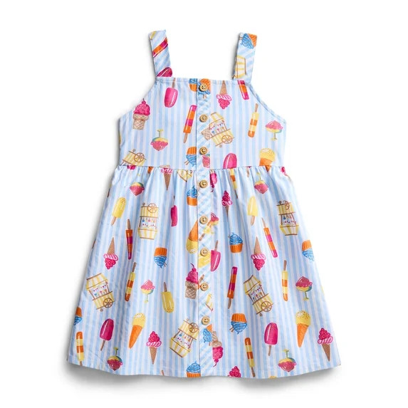 Parker Rose Girls' Sleeveless Print Cotton Dress, Sizes 4-18 | Walmart (US)