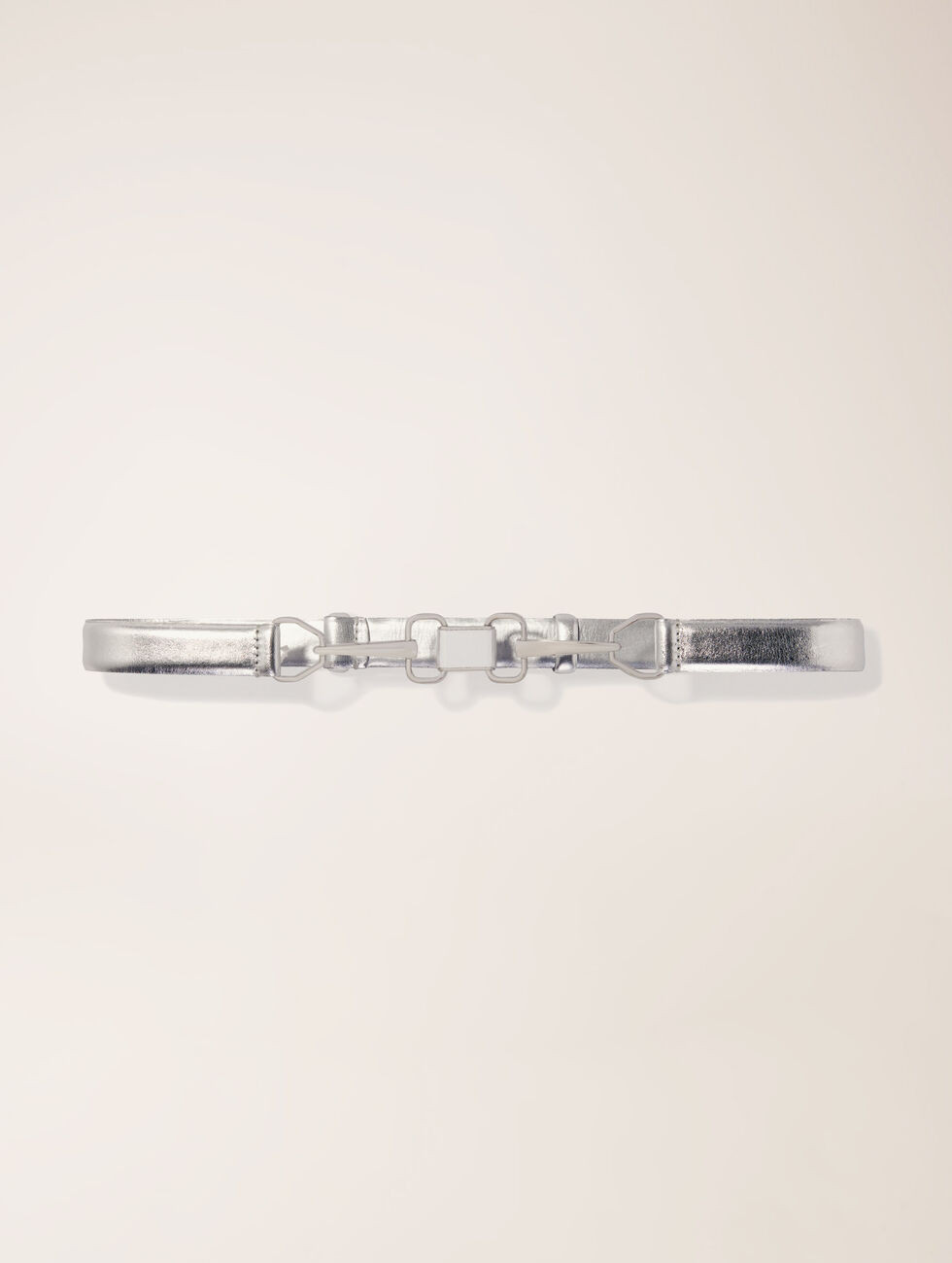 Metallic leather belt | Maje US | Maje US