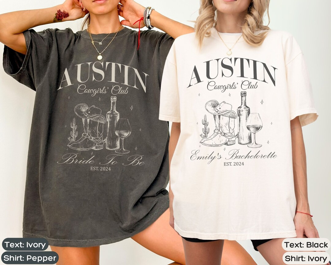 Custom Austin Bachelorette Shirt, Western Cowgirl Bachelorette Party Shirt, Luxury Bach Merch, Wi... | Etsy (US)