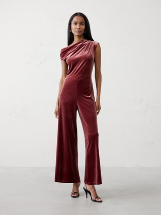 Velvet Jumpsuit | Banana Republic Factory
