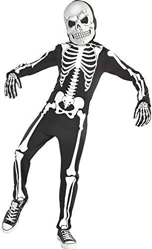amscan Glow in The Dark X-Ray Skeleton Costume Medium (8-10)- 3 pcs., Multicolored | Amazon (US)