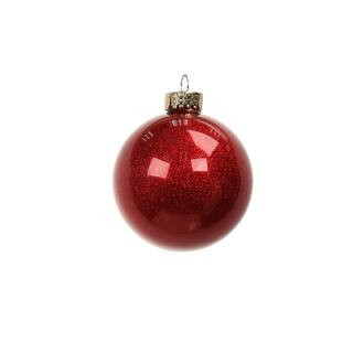 4 ct 3" Red Glitter Glass Ball Ornaments by Ashland® | Michaels® | Michaels Stores