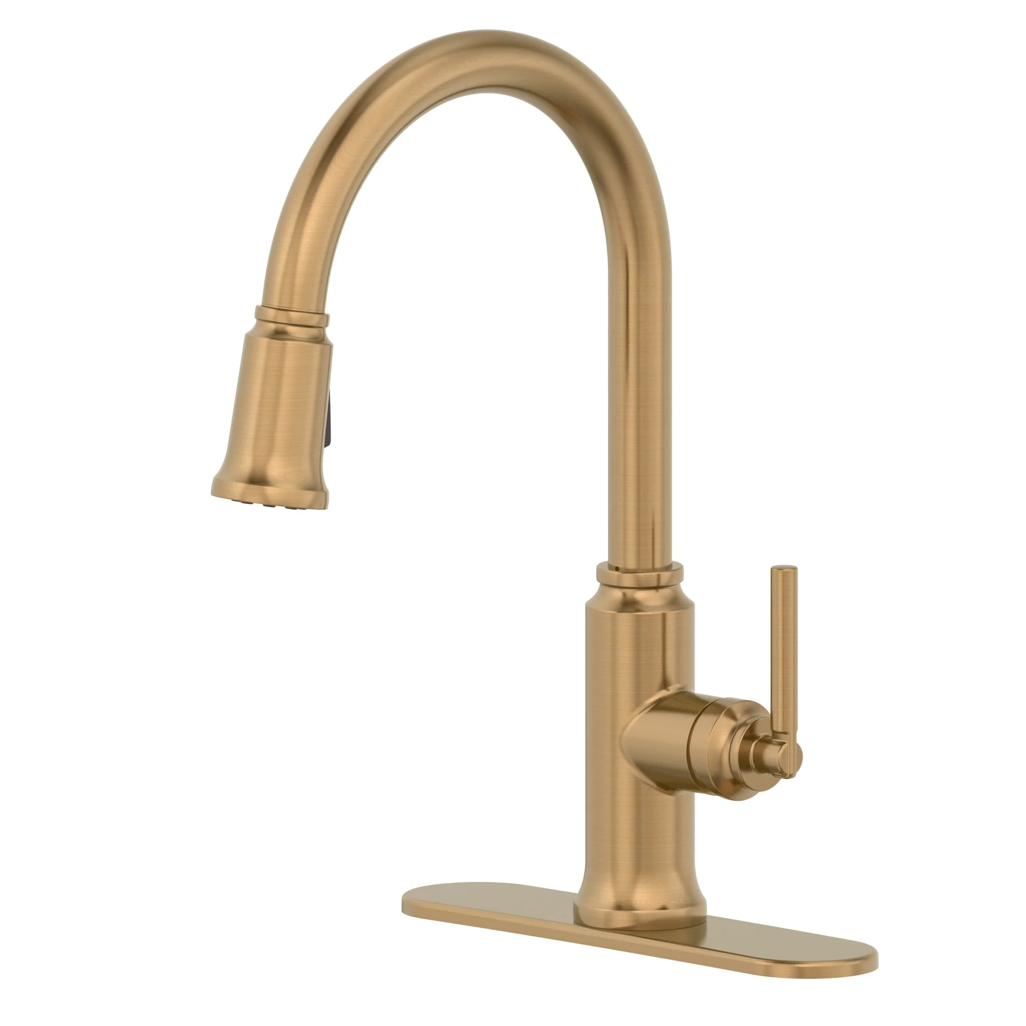 Better Homes & Gardens Modern Heirloom Pull Down Kitchen Faucet, Heritage Gold - Walmart.com | Walmart (US)
