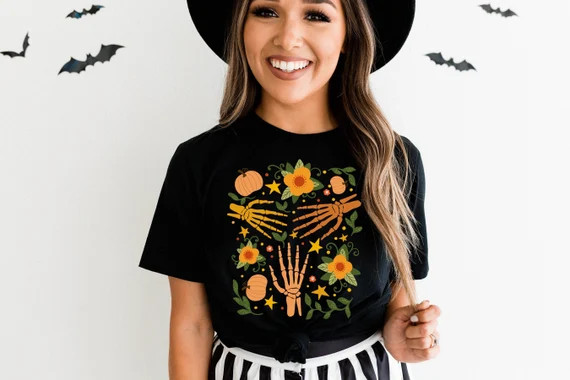 Halloween Doodles sweatshirt, Witchy Clothing, Vintage Halloween Shirt, Fall Apparel, Witchy Clot... | Etsy (US)