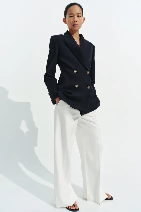 ZW COLLECTION FITTED BUTTONED BLAZER | Zara US