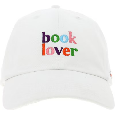 Pavilion Gift Company - Book Lover - White Adjustable Hat - Hats | Target