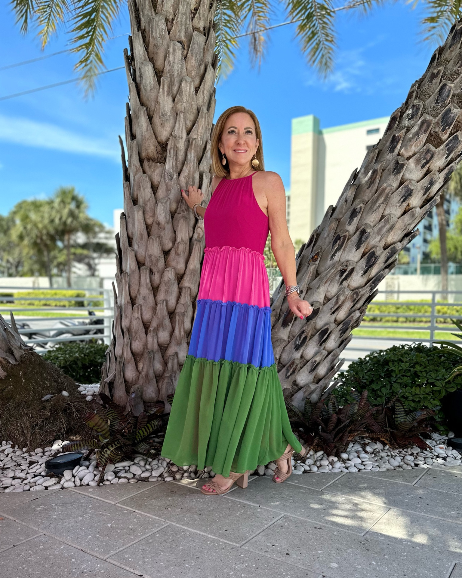 Colorblock Halter Maxi Dress curated on LTK