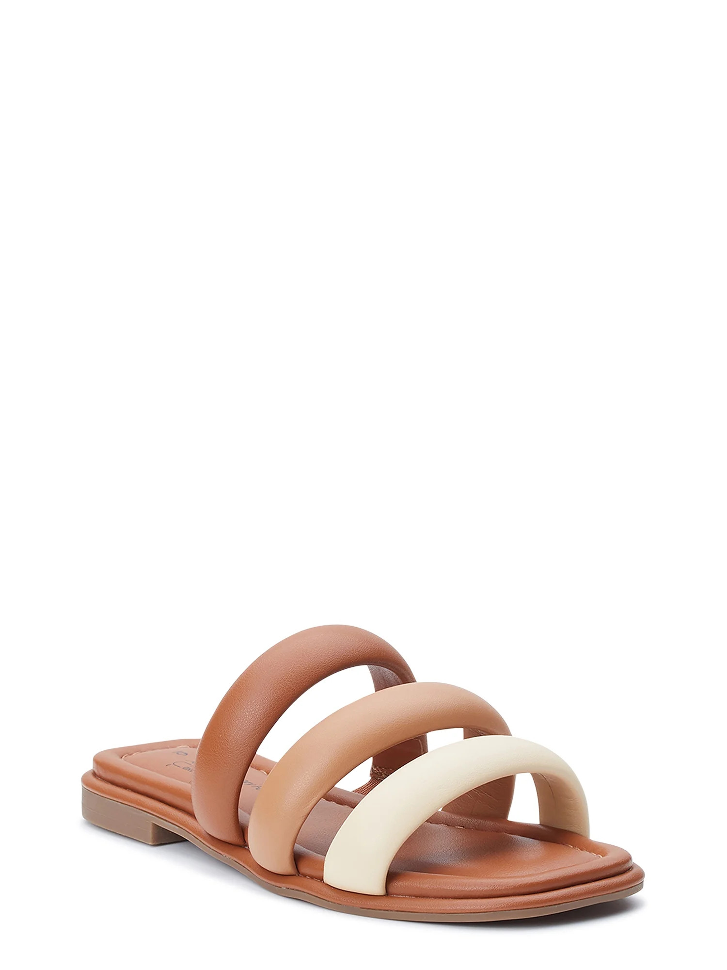 Time and Tru Women's Three Band Sandal | Walmart (US)