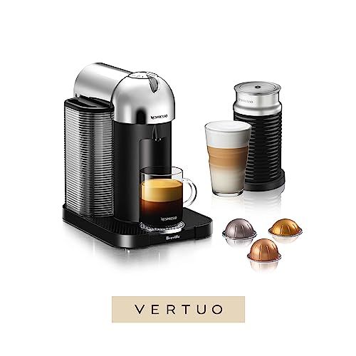 Nespresso Vertuo Coffee and Espresso Machine by Breville, 5 Cups, Chrome | Amazon (US)