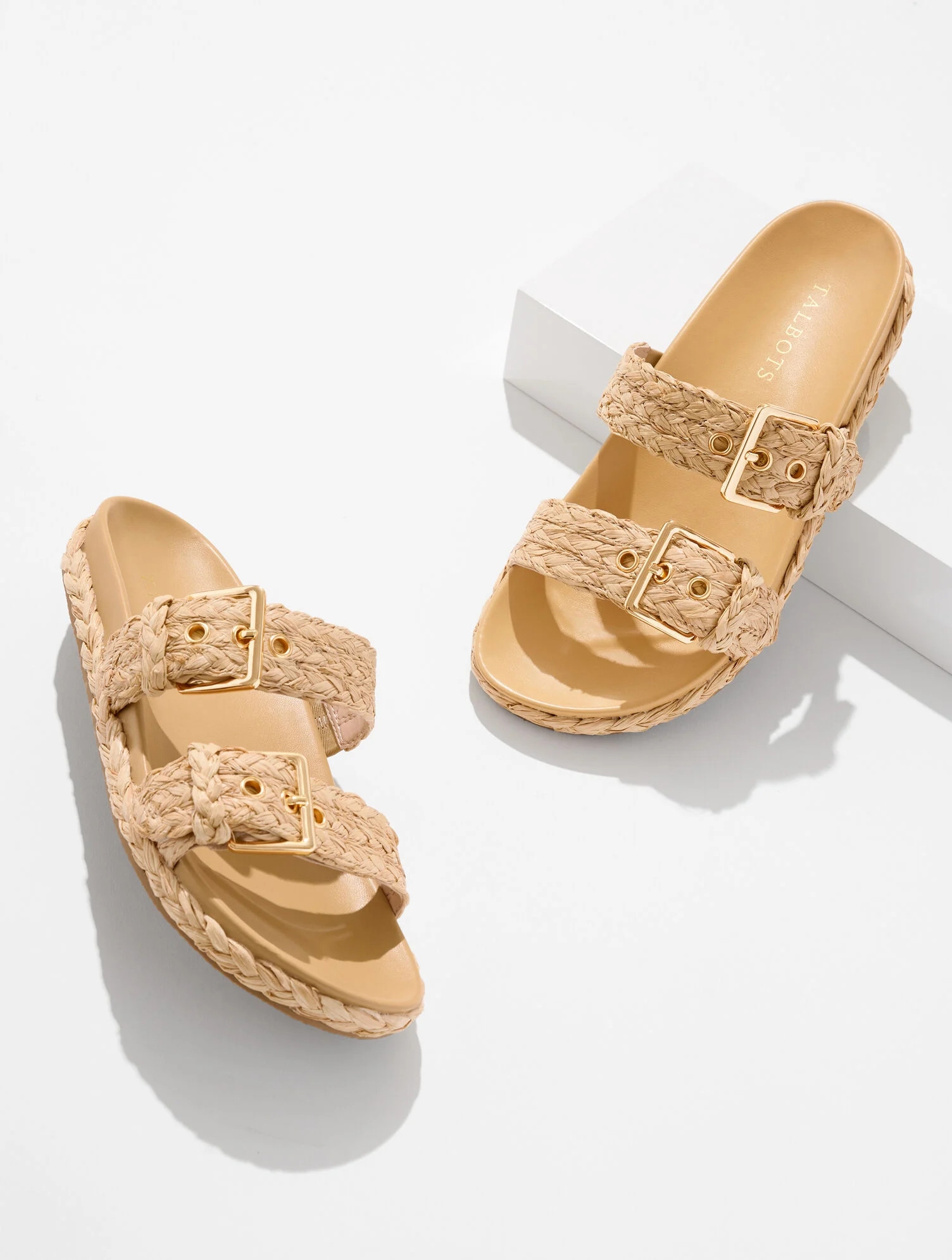 Morgan Braided Raffia Slides | Talbots