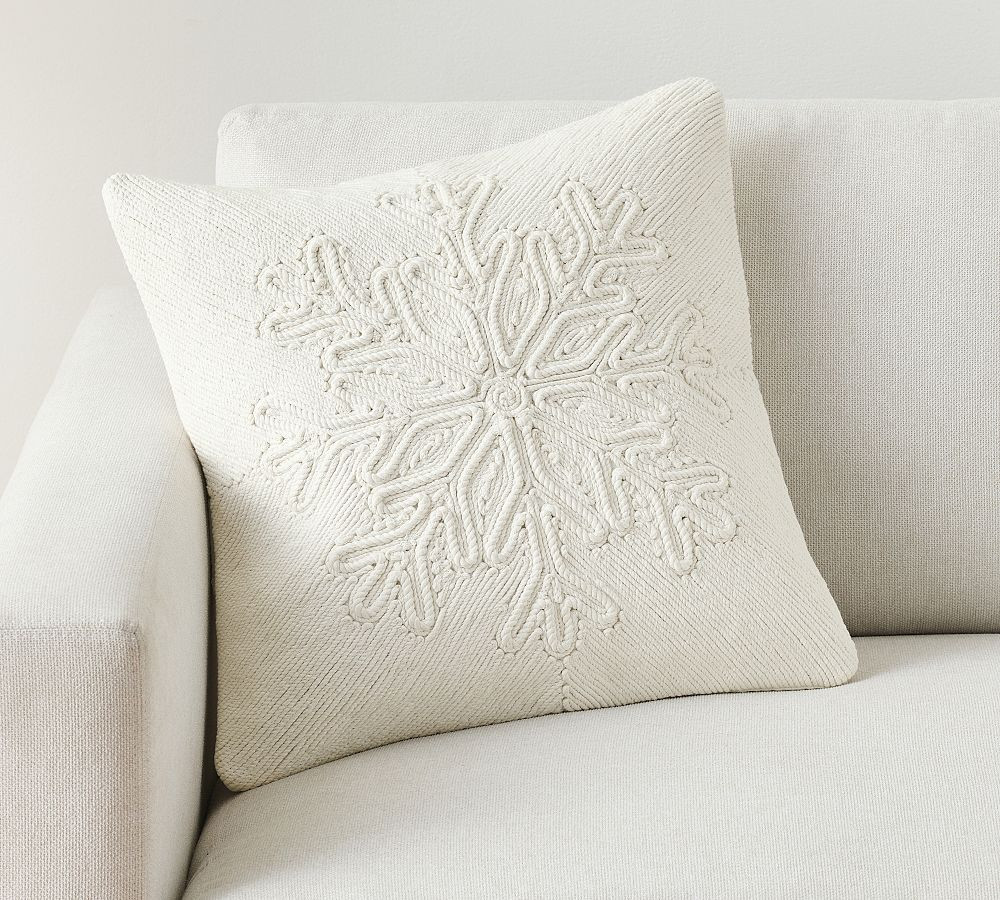 Ridgeline Snowflake Pillow | Pottery Barn (US)