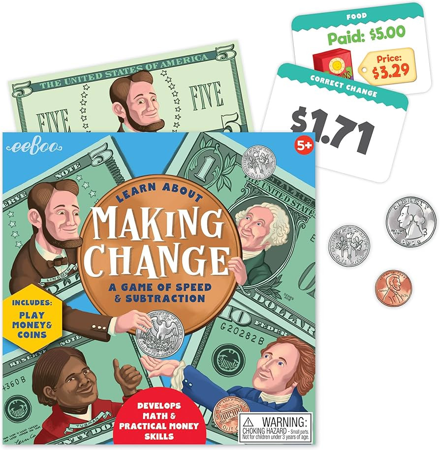 eeBoo: Making Change Game, Develops Math and Practical Money Skills, Educational Game That Allows... | Amazon (US)