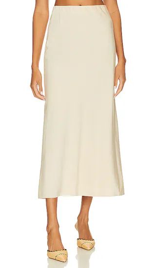 Fiama Midi Skirt in Bone | Revolve Clothing (Global)