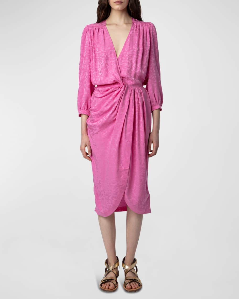 The Renew Jac Leo Midi Dress | Neiman Marcus