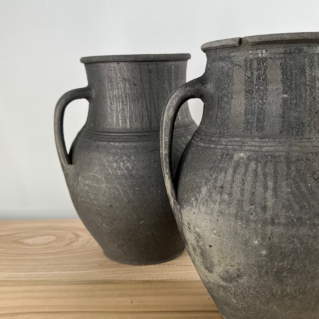 Ancient Clay Pot, Antique Clay Vessel, Rustic Ceramic Bowl, Pottery Jug, Primitive Rustic Earthen... | Etsy (US)