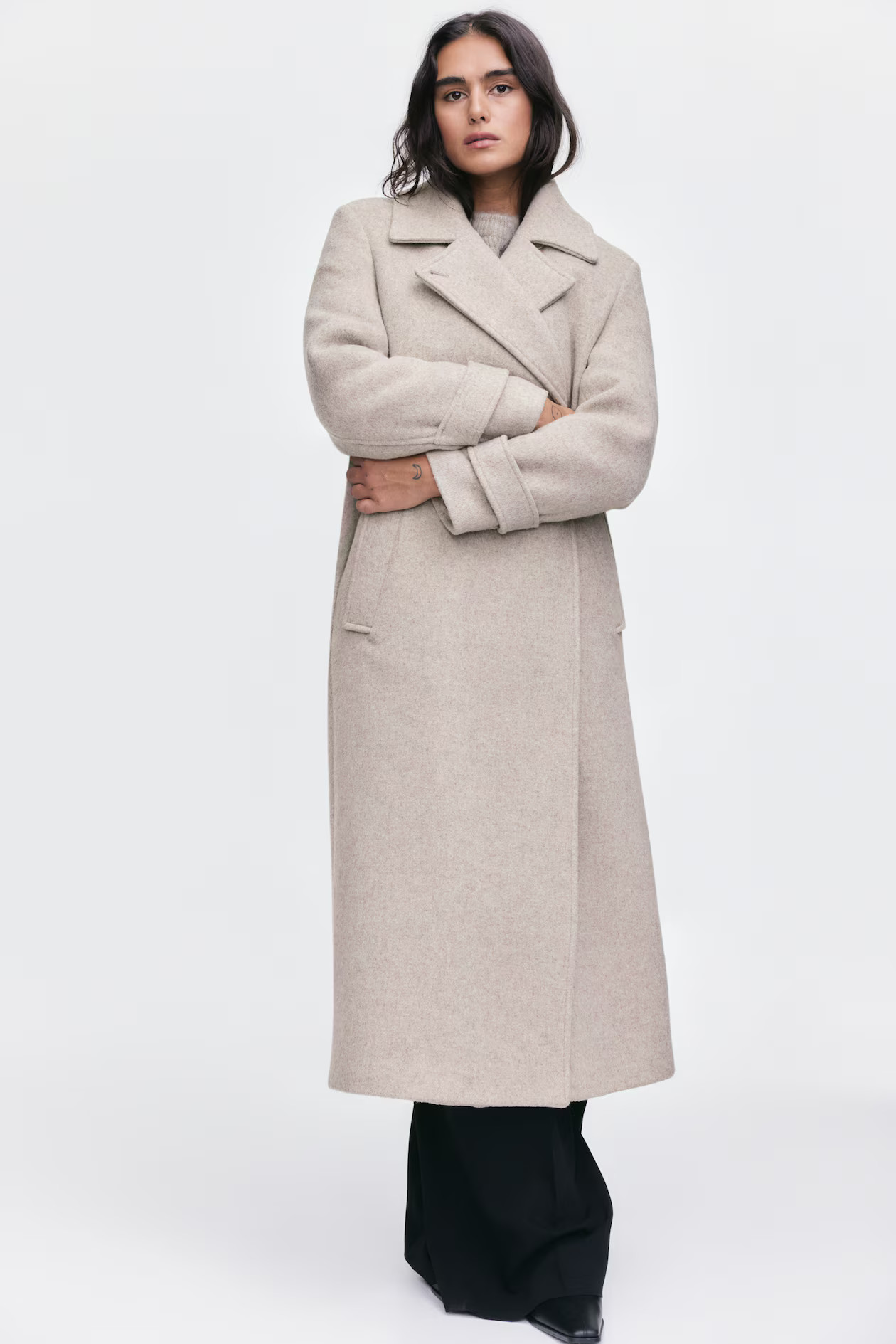Wool-blend tie-belt coat | H&M (UK, MY, IN, SG, PH, TW, HK)