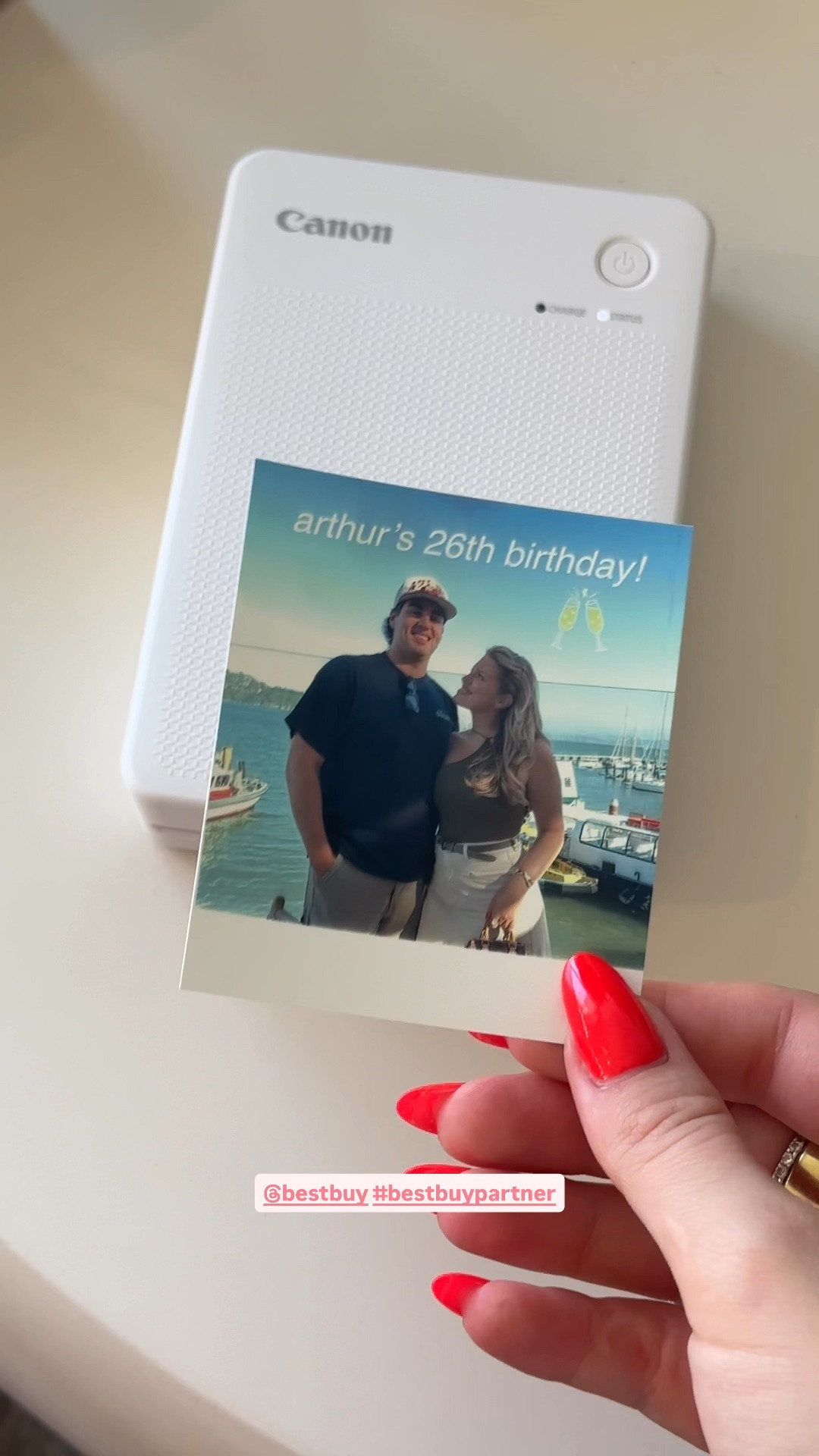 #BestBuyPartner your sign to take (and print) the photos with the Canon SELPHY QX20 Portable Photo Printer 🥹✨ Such a fun way to capture your memories!! Shop back-to-school tech now at @bestbuy, they have all of the BTS tech for students and parents this year!