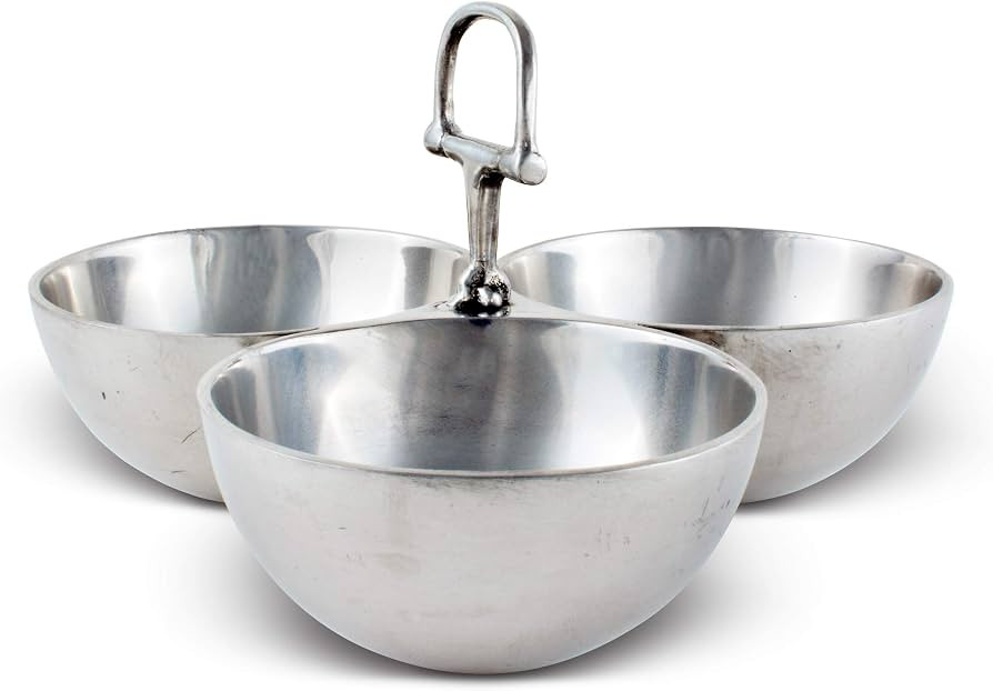 Amazon.com | Arthur Court Equestrian Horse 3 Bowl Nut Snacks Candy Dish Bowl Ensemble - Cast Alum... | Amazon (US)
