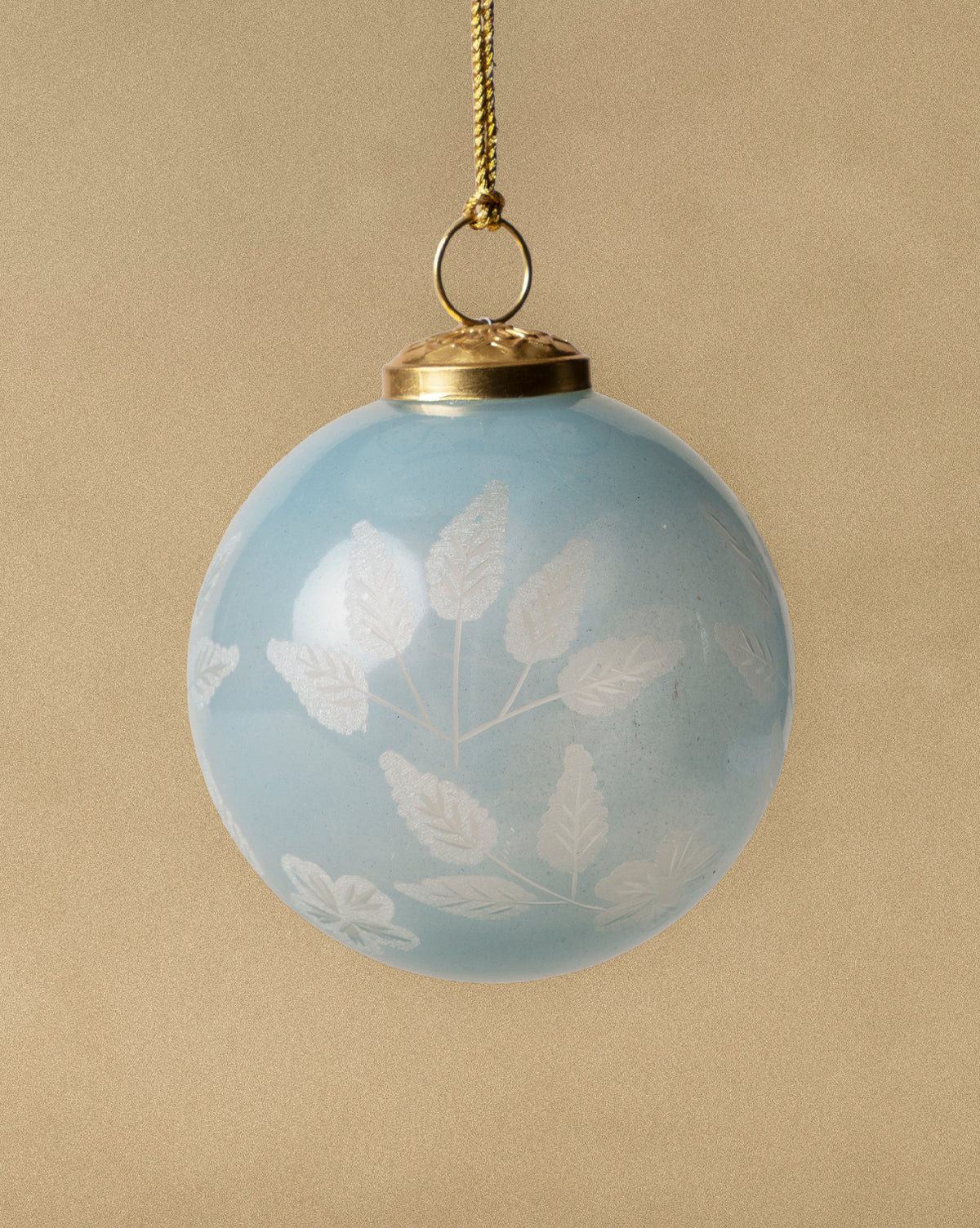 4" French Blue Etched Ornament | McGee & Co. (US)