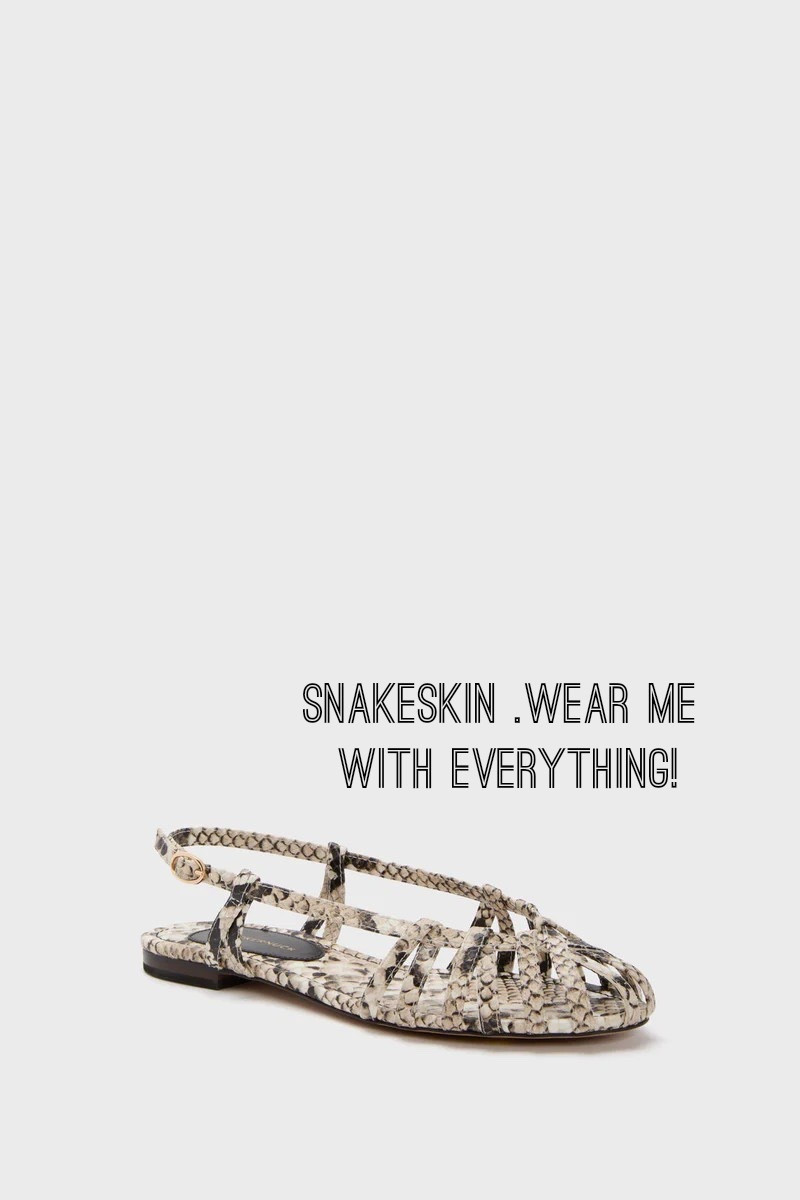These beauties!!! Over half off!!!
Snakeskin sandal snakeskin flat 🐍 

#LTKootd #LTKWorkwear #LTKSaleAlert