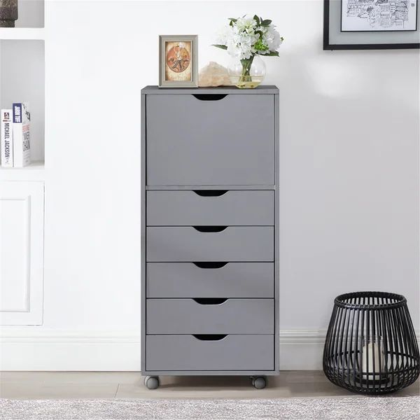 Garysburg 41.3'' Tall Solid Wood 5 - Drawer Accent Chest | Wayfair North America