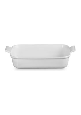 Le Creuset Heritage Rectangular Baking Dish, 4 Quart, White | Belk