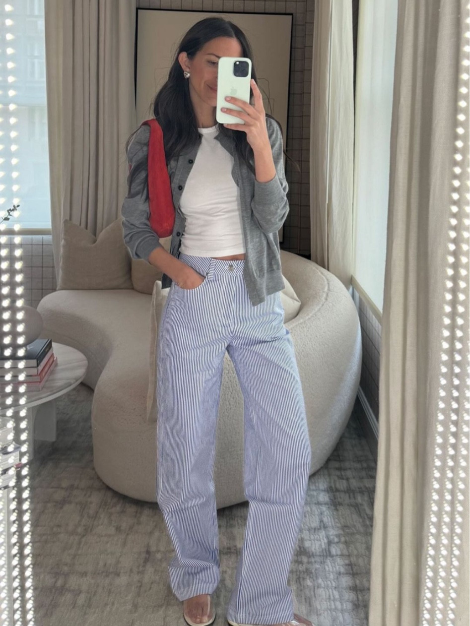 Today’s outfit! Love these new pieces from Toccin and Terez. Bag is Khaite but linked similar!