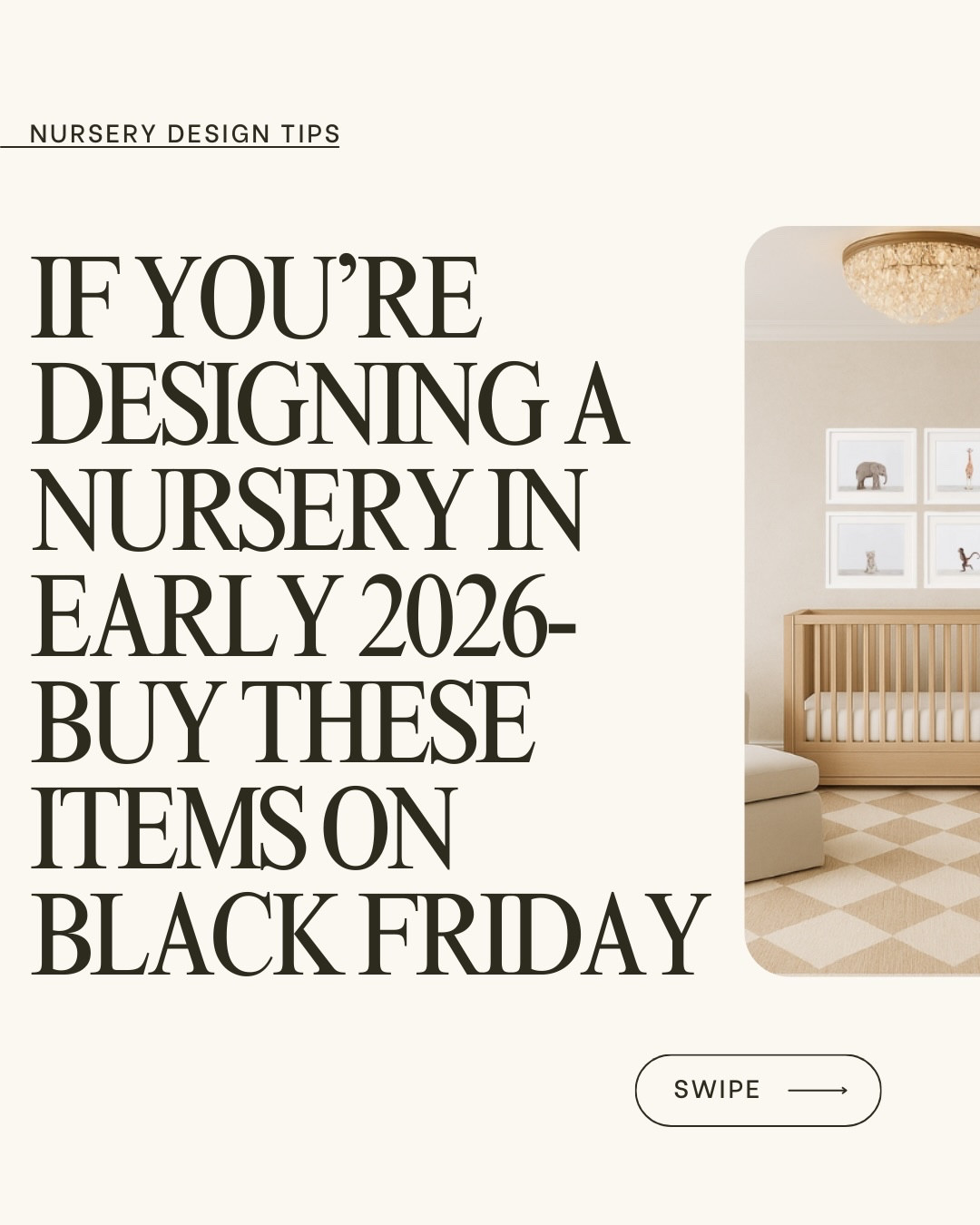 Planning ahead for a 2026 nursery? Start here.
Black Friday is when the core pieces from our Lookbook finally drop in price — and when the most timeless items sell out first.

Tap through to see the items worth buying now, even if your nursery setup is months away.



#LTKCyberWeek #LTKBump #LTKSaleAlert