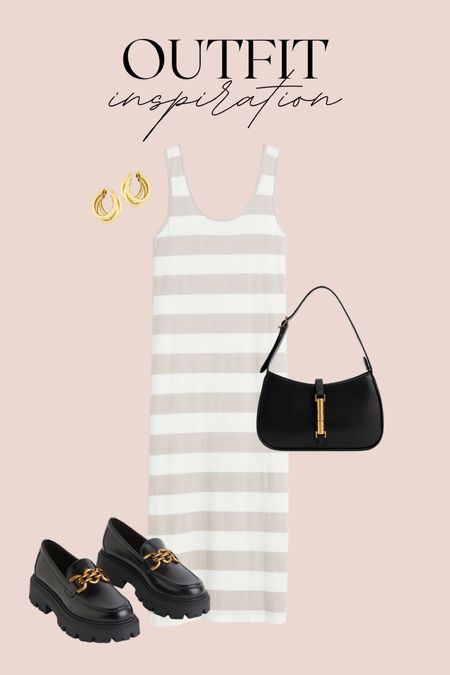 Summer Outfit Inspo ✨
midi dress, gold earrings, summer outfits, chunky loafers, black loafers

#LTKunder50 #LTKstyletip