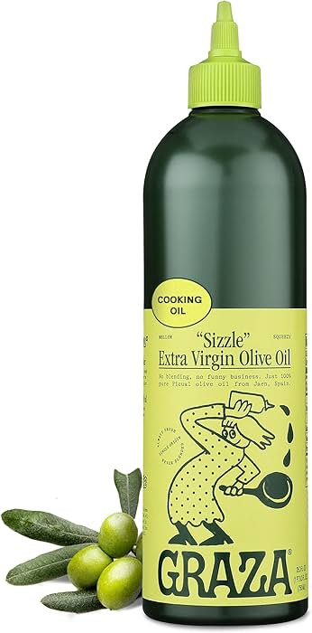 Graza Sizzle Extra Virgin Olive Oil, Cooking Oil - High Polyphenol Peak Harvest EVOO Cooking Oil ... | Amazon (US)