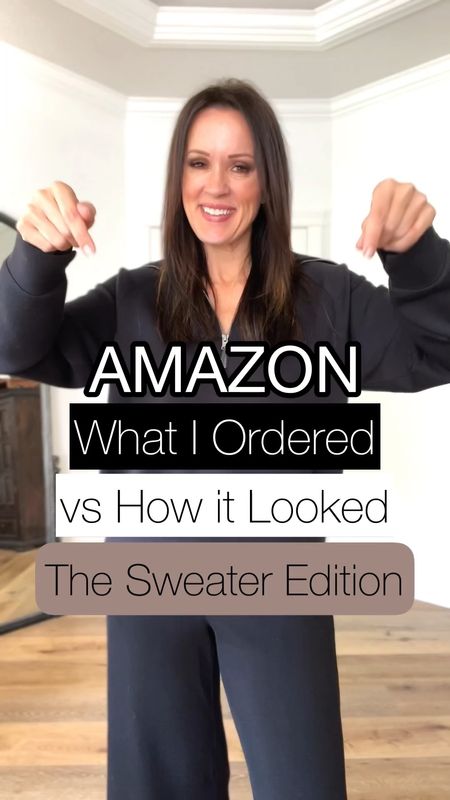 Amazon sweaters!

Look 1:
Sweater-oversized, wearing small
Spanx jeans-size up, medium
Boots-run on the 1/2, I am 9 & got 8 1/2
Look 2:
Sweater-size up for length, medium
Spanx flares-size up, medium
Look 3:
Sweater-roomy, wearing small
Spanx leggings-size up, medium
Boots-Zara, linked on IG
Look 4:
Sweater-oversized, wearing small
Spanx jeans-size up, medium
Boots-run on the 1/2. I’m a 9, got 8 1/2
Look 5:
Sweater-roomy, wearing small
Pants-Gap Factory, size up (wearing 6)

Workwear | office look | black leggings ~ boots | office party | sweaters for leggings | Amazon fashion 

#LTKunder50 #LTKworkwear #LTKunder100