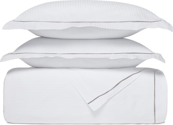 Signature Embroidered Stripe Duvet Set | Nordstrom | Nordstrom