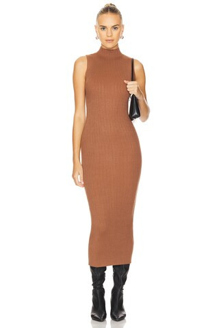 Lovers and Friends Adalee Midi Dress in Brown from Revolve.com | Revolve Clothing (Global)