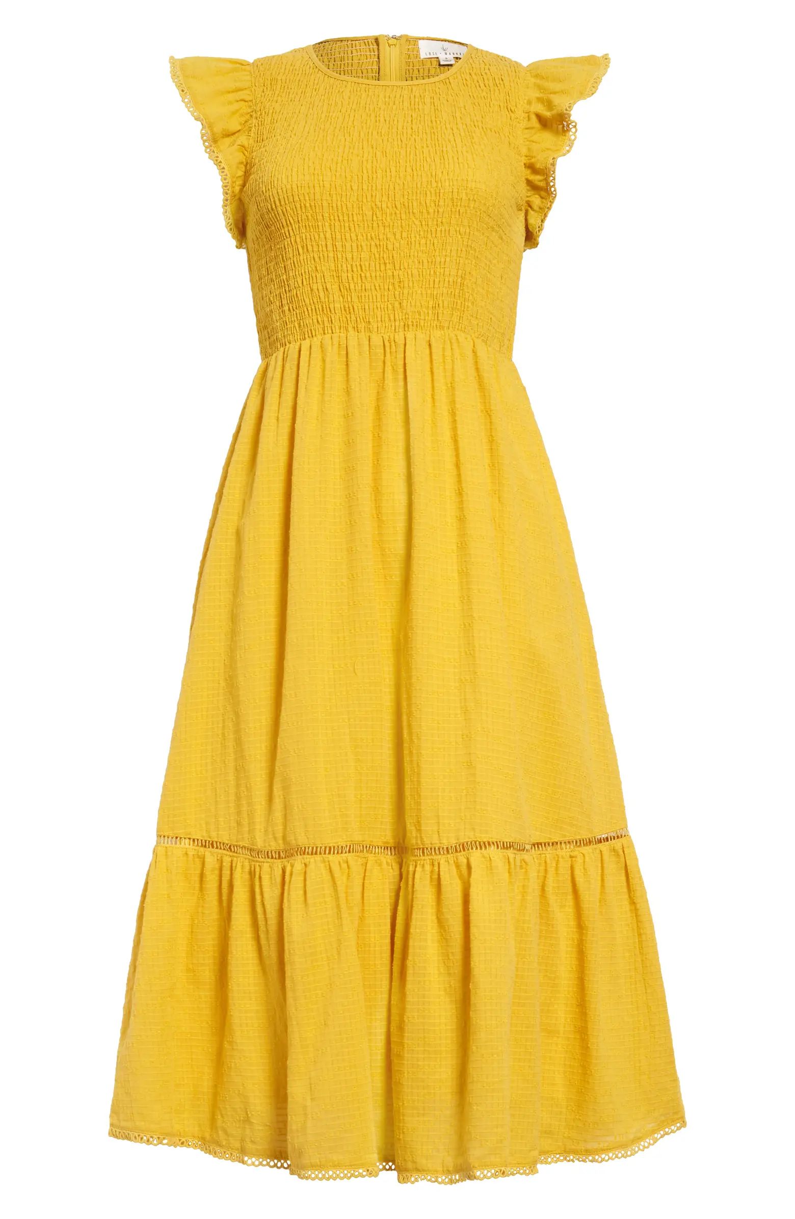 Daffodil Smocked Midi Dress | Nordstrom