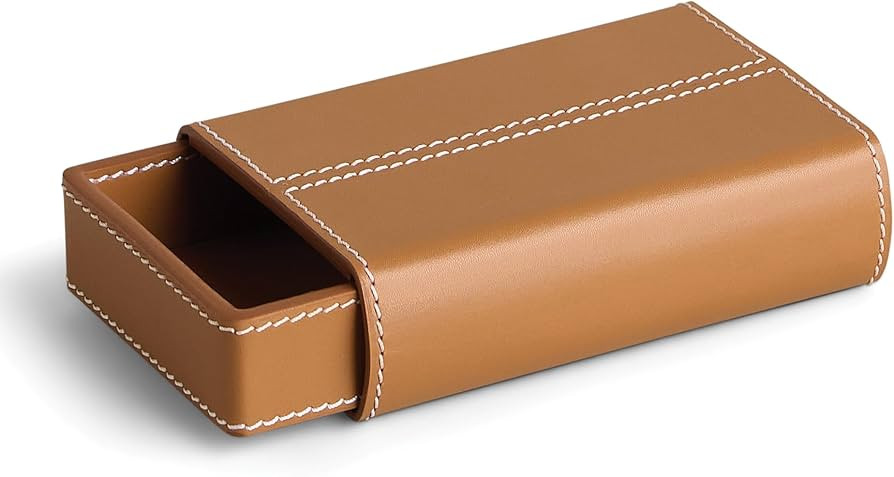 Preston Lane Mayfair Handmade Leather Matchstriker – Decorative Matchbox Holder with Built-In S... | Amazon (US)