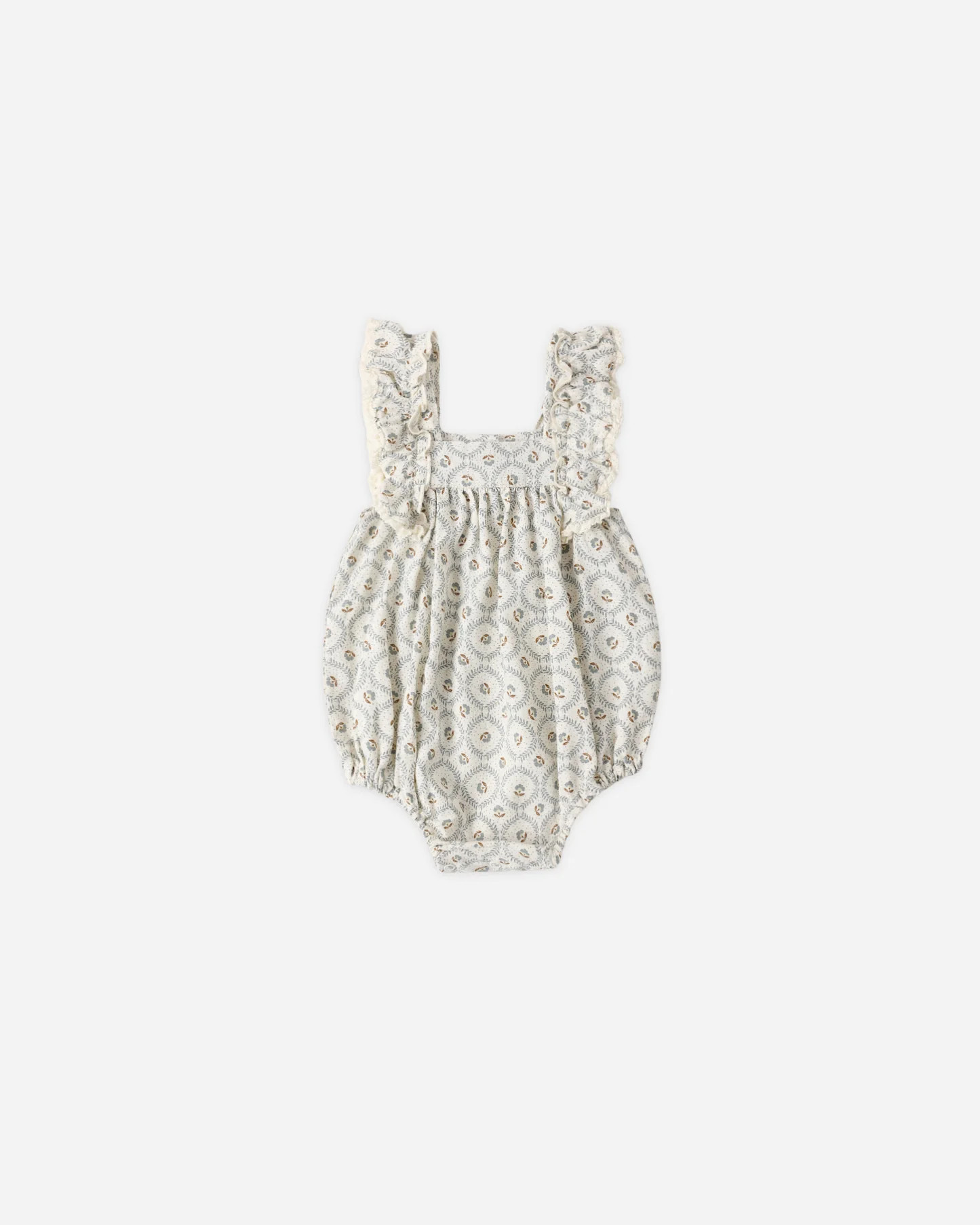 Maya Romper Green Fleur | Rylee + Cru