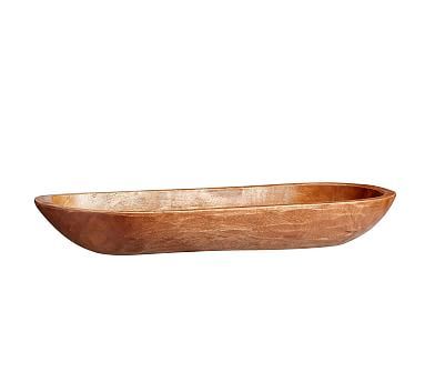Vintage Wood Carved Oval Tray | Pottery Barn (US)