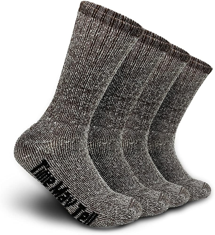 Time May Tell Mens Merino Wool Hiking Cushion Socks Pack (2/4 Pair,6-13 Size) | Amazon (US)