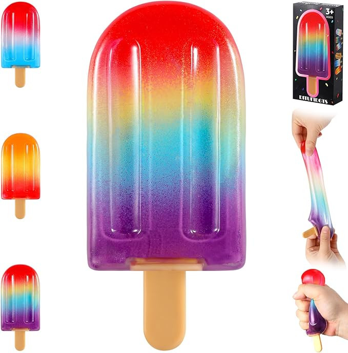 Popsicle Squishy Squeeze Toys , Malt Sugar Ice Cream Squishies Slow Rising Sensory Fidget Travel ... | Amazon (US)