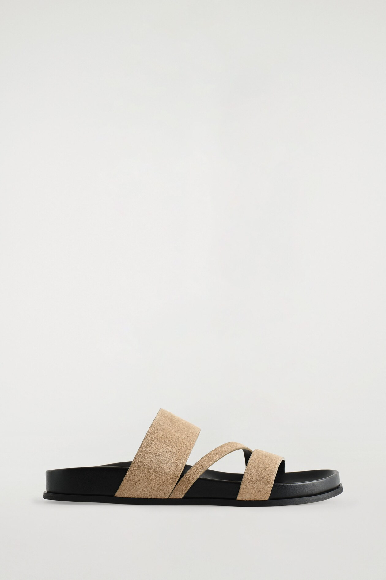 MULTI-STRAP SUEDE SANDALS - BEIGE | COS UK