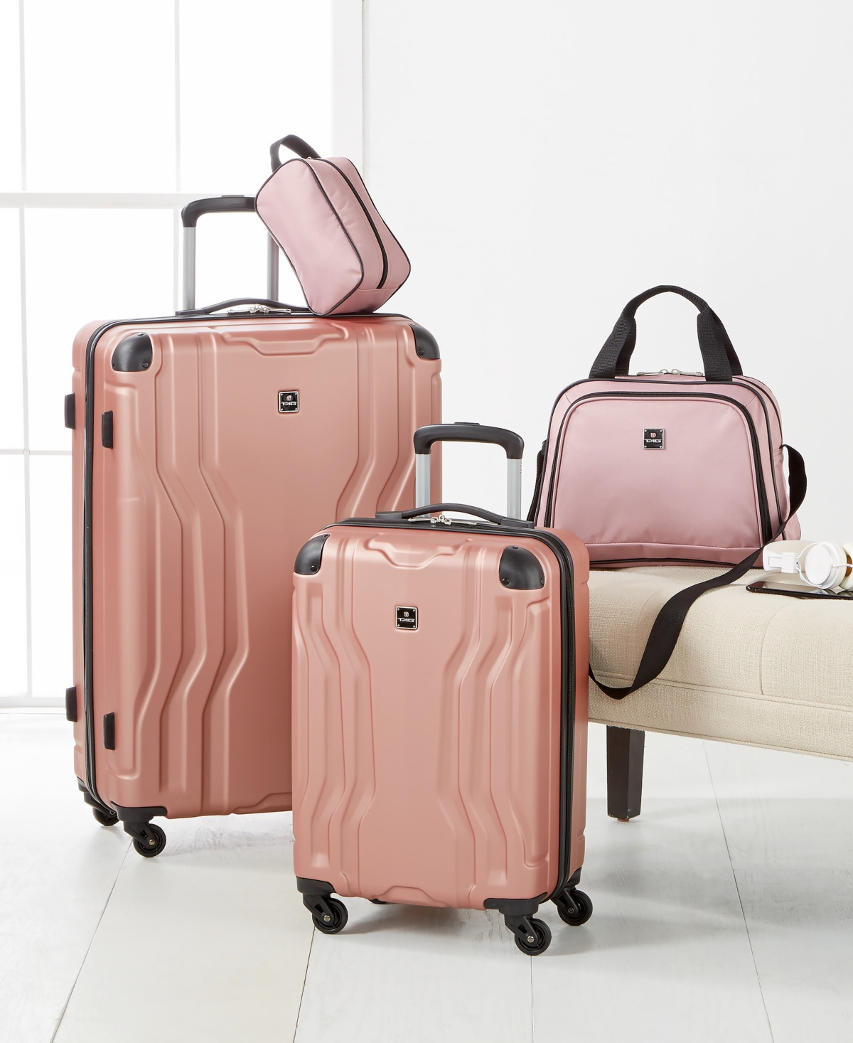 Tag Legacy 4-Pc. Luggage Set, Created for Macy's - Pink | Macy's